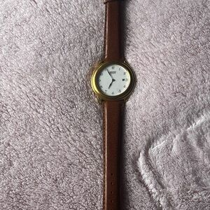 Brown Leather Strap seiko watch rare